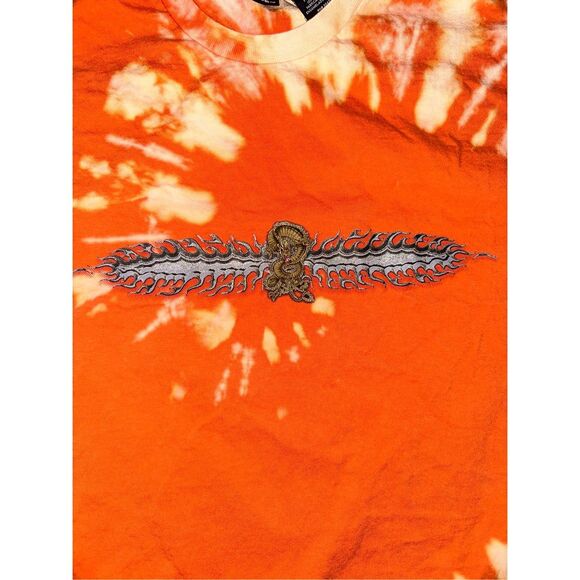 Vintage No Boundaries Tribal Dragon Bleached Tee - Picture 5 of 7